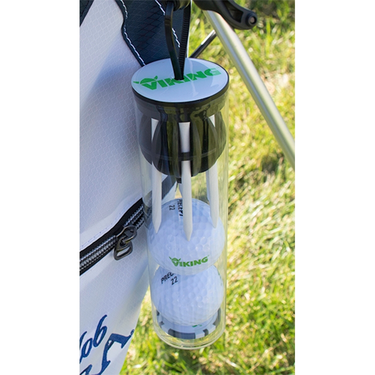 Caddy Cap Tee Holder Tube w/Poker Chip 8