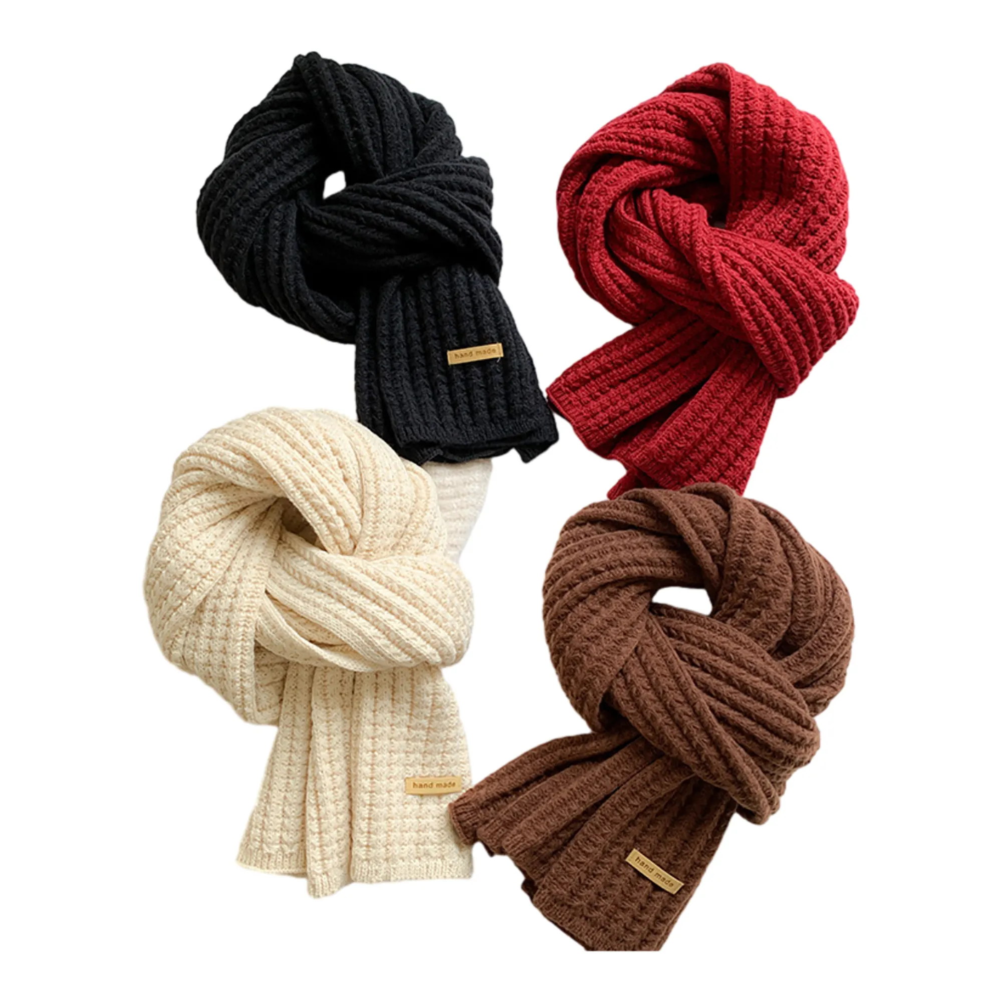 Chunky Womens Winter Warm Knit Cable Scarf MOQ 50PCS 3
