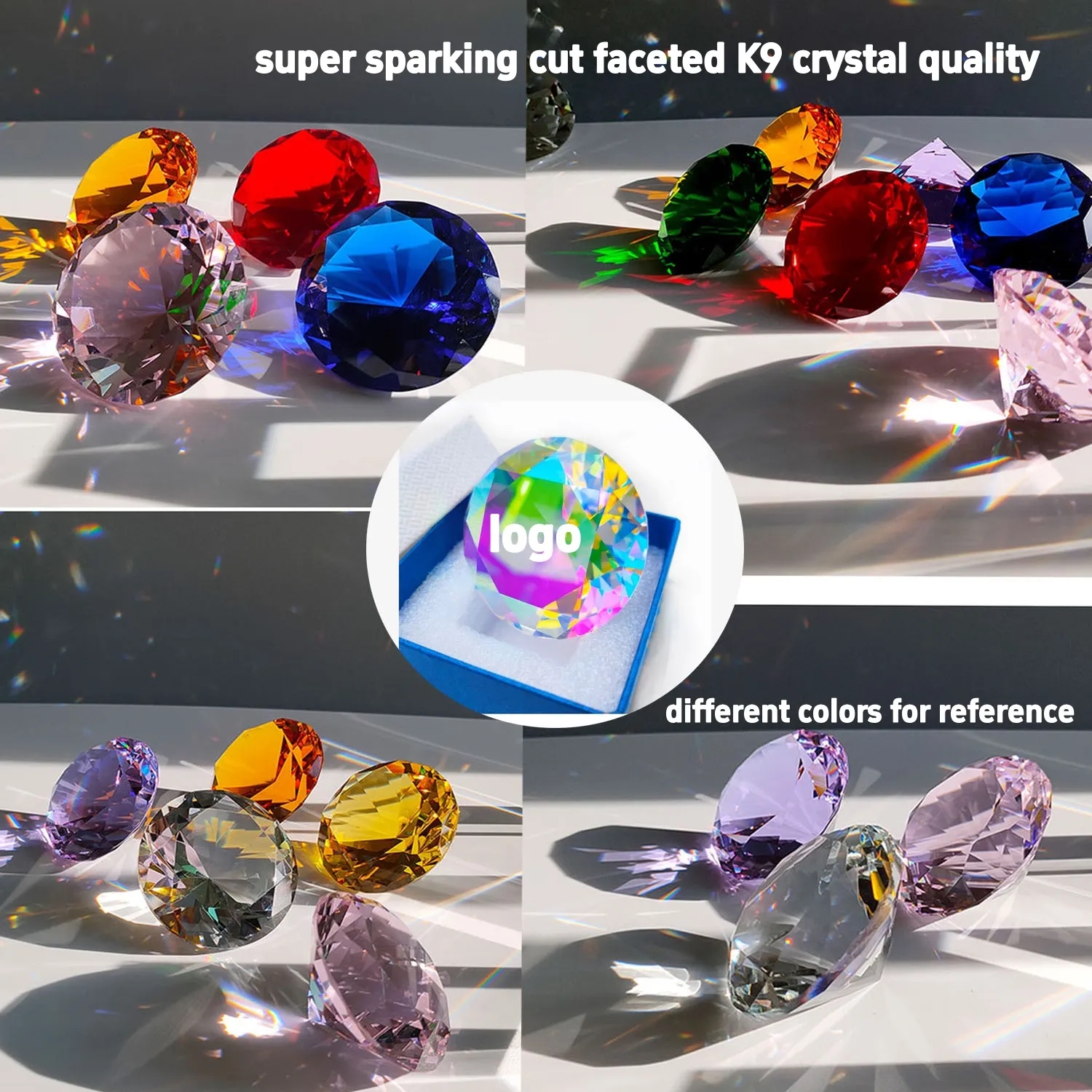 Crystal Shell Figurine Glass Prism Suncatcher Pearl Clam 3