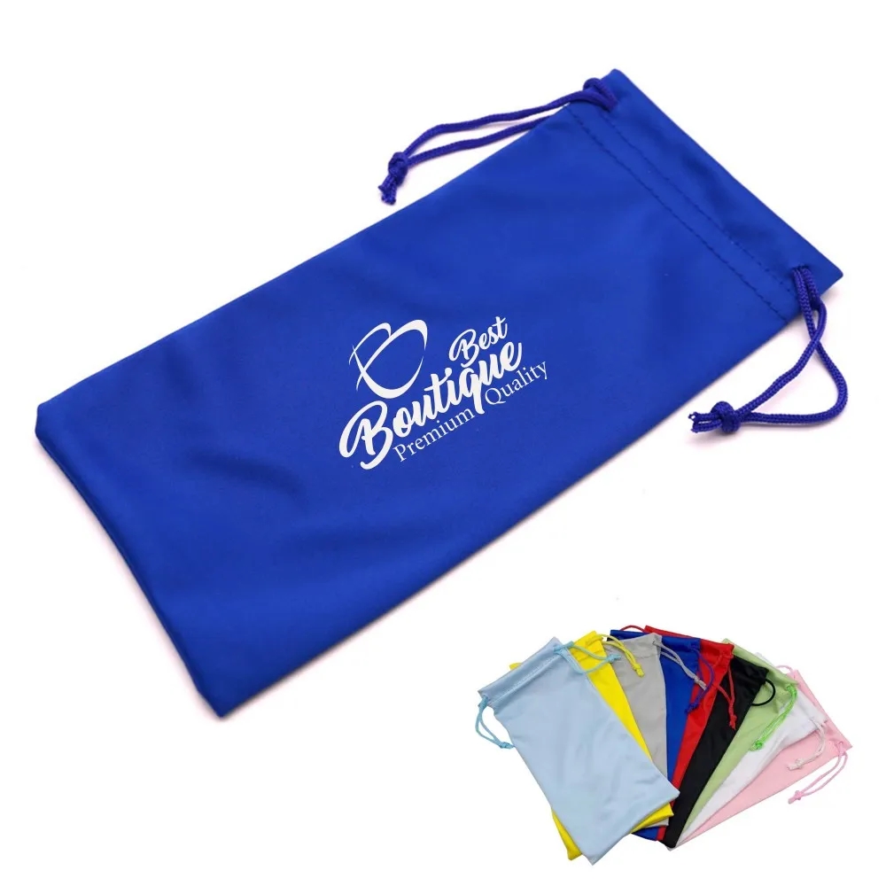 Sunglasses Microfiber Pouch Eyeglasses Drawstring Clean Bag 2