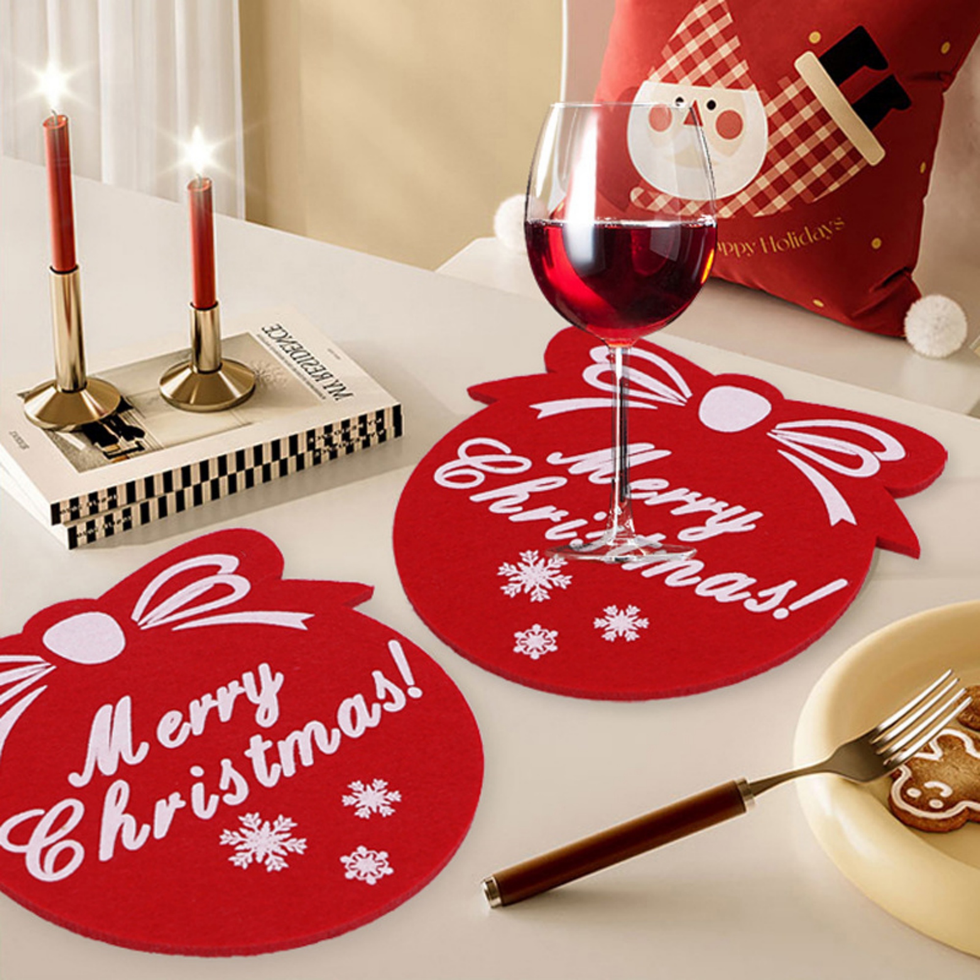 Eco Felt Christmas Coaster 4