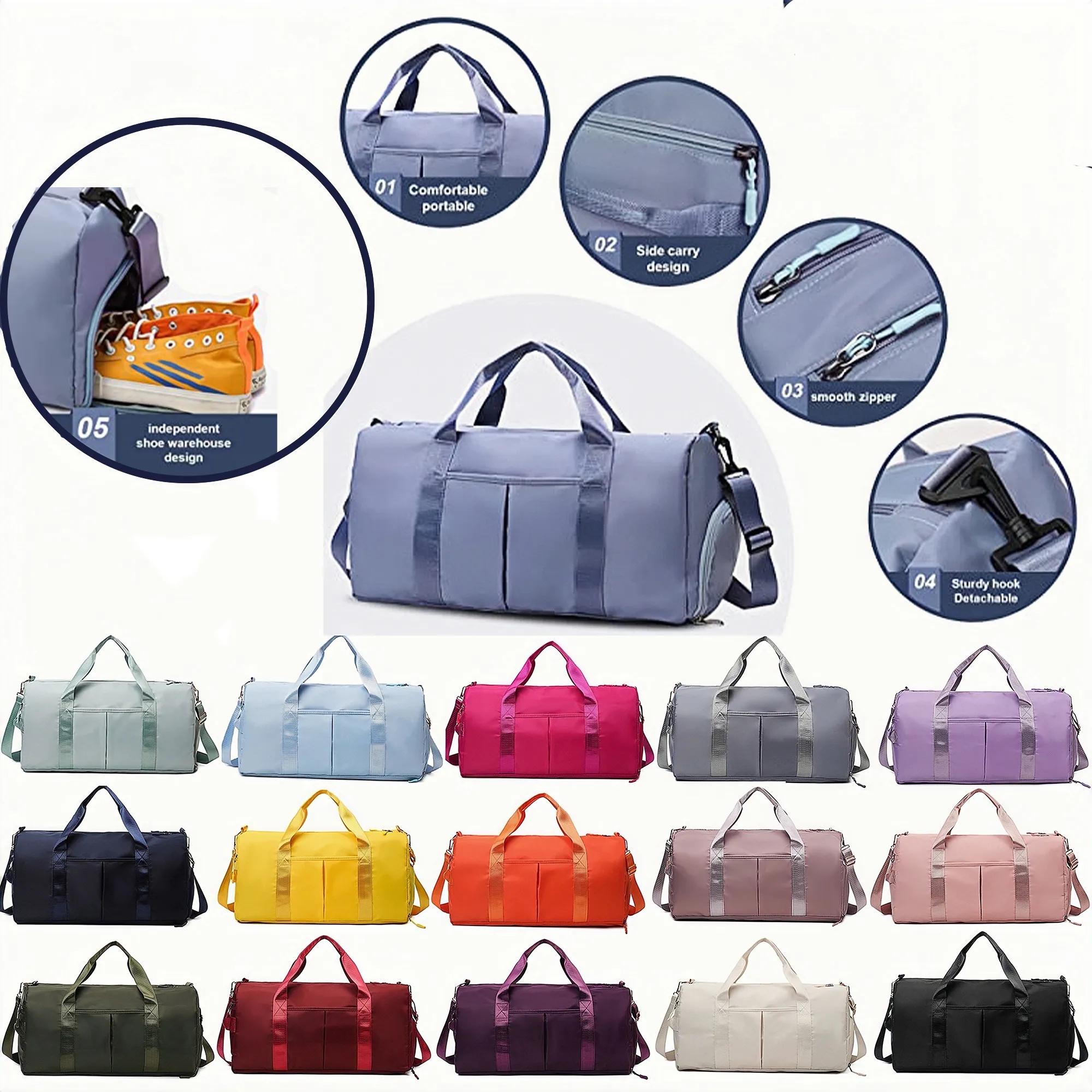 Tote Porter Hydration and Fitness Duffel Bag