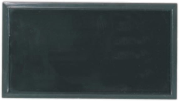 Black Rectangular Name Badge Frame with Square Corners 2