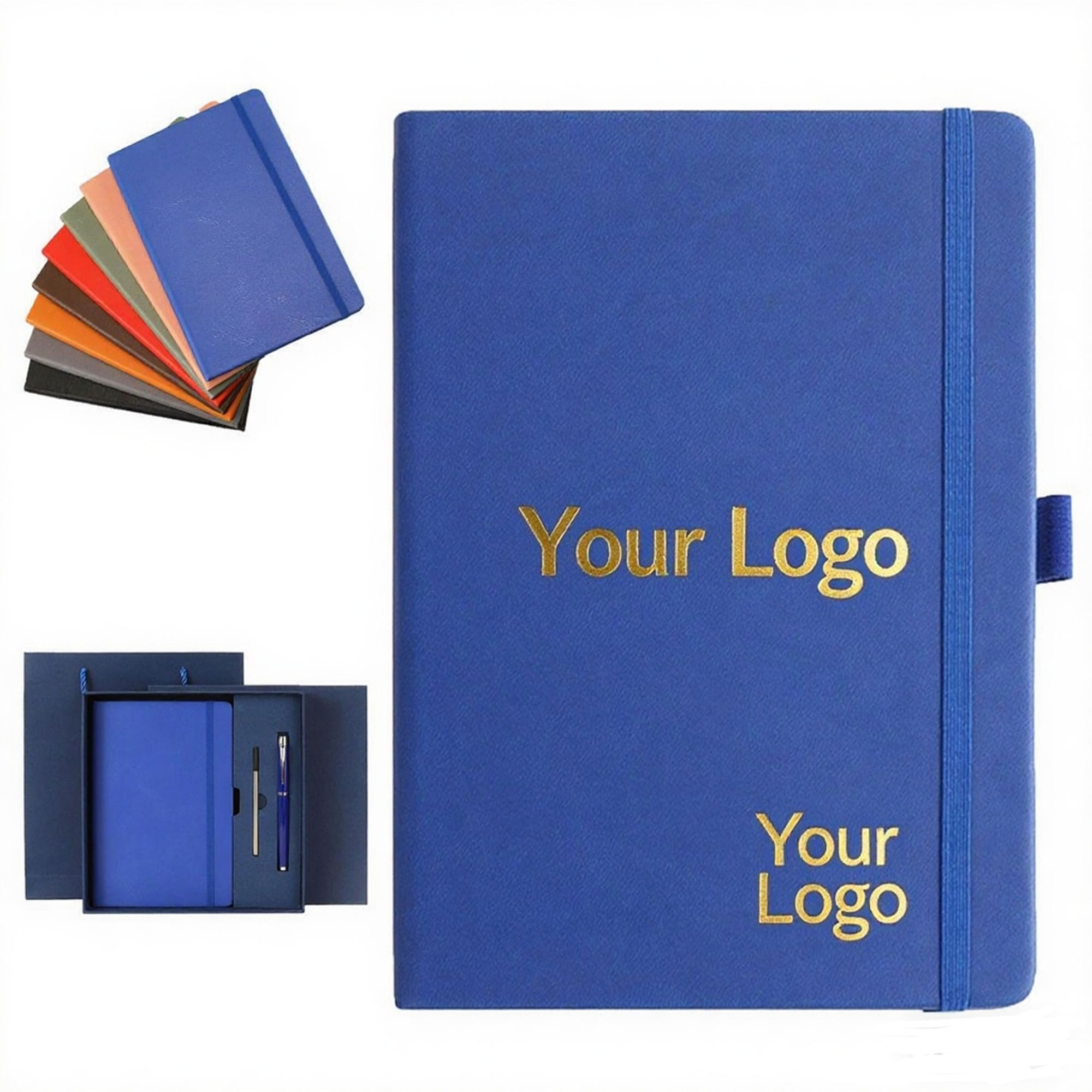 Banded Notebook With Custom Logo Space 3