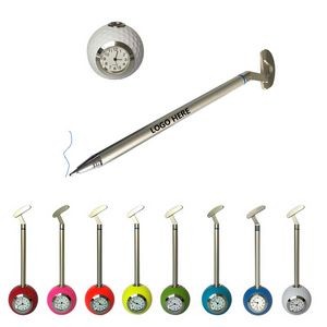 Blue Ink Golf Putter Pen With Clock 13