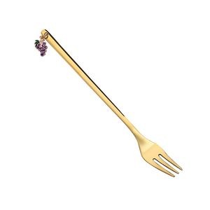 Fruits Charms Pendant Dessert Salad Fork 22