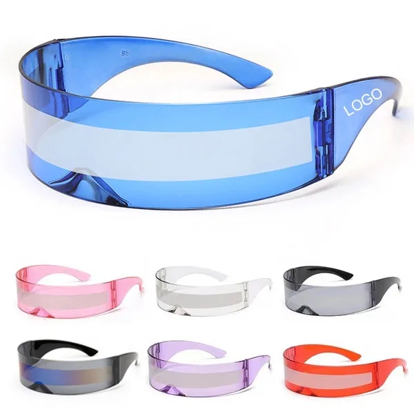 Futuristic Cyclops Cyberpunk Visor Sunglasses 2