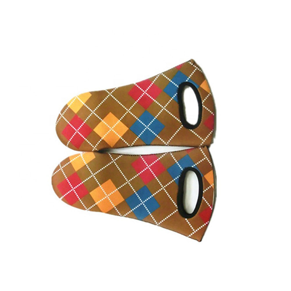 Insulated Neoprene Printed Microwave Oven Glove 2