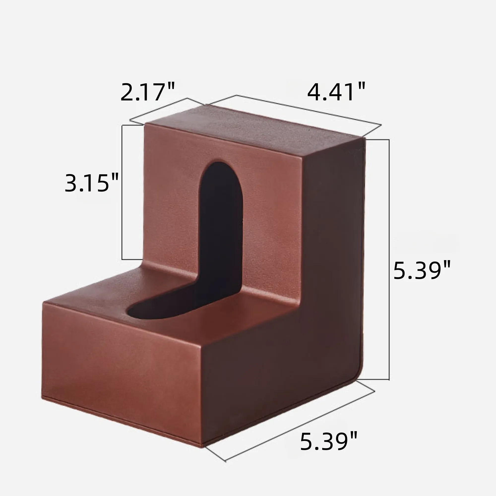 Plastic Folio Tissue Box Cover Multifunction L-Shaped Holder 3