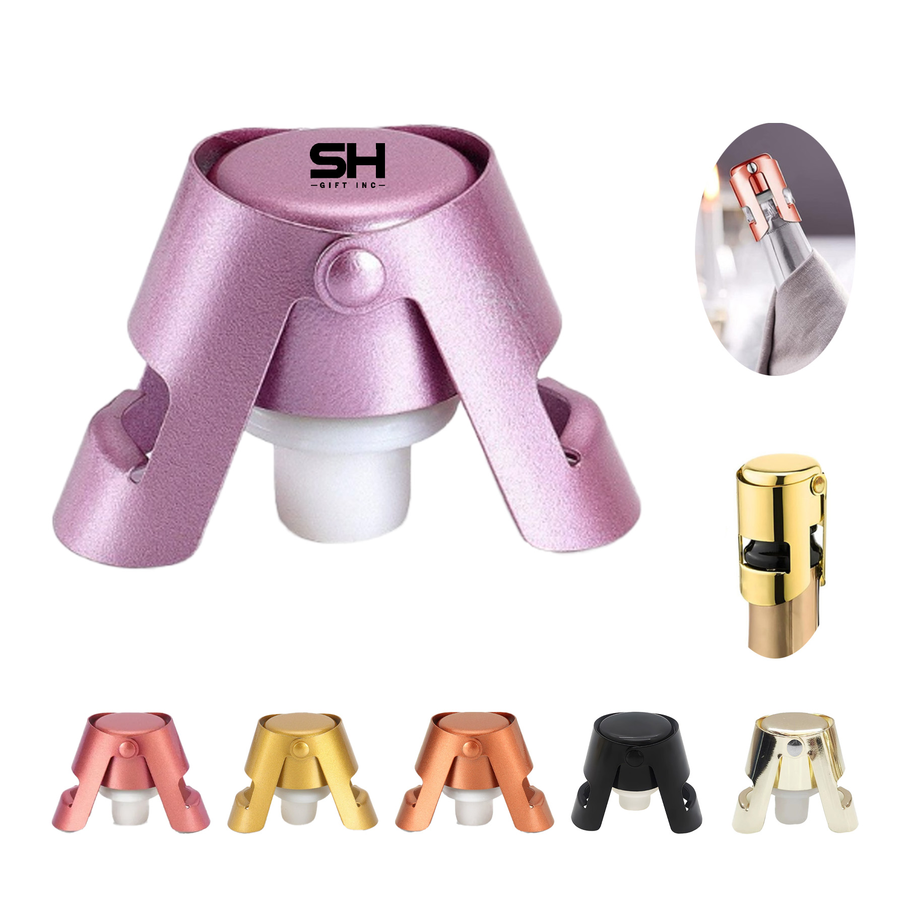 Champagne Saver with Food Grade Silicone 3
