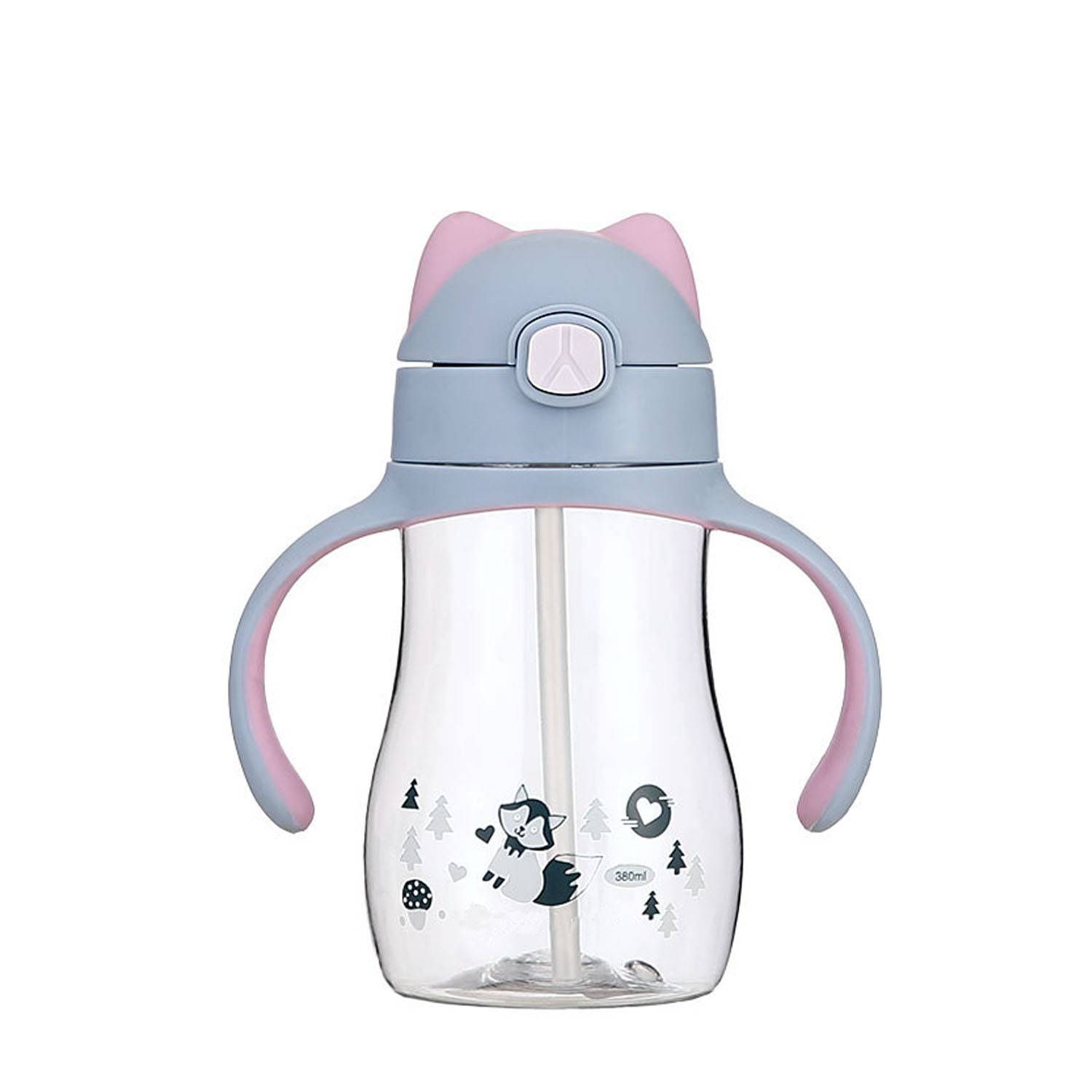 13oz Portable Leak-Proof Safe Toddler Silicone Straw Cup 7