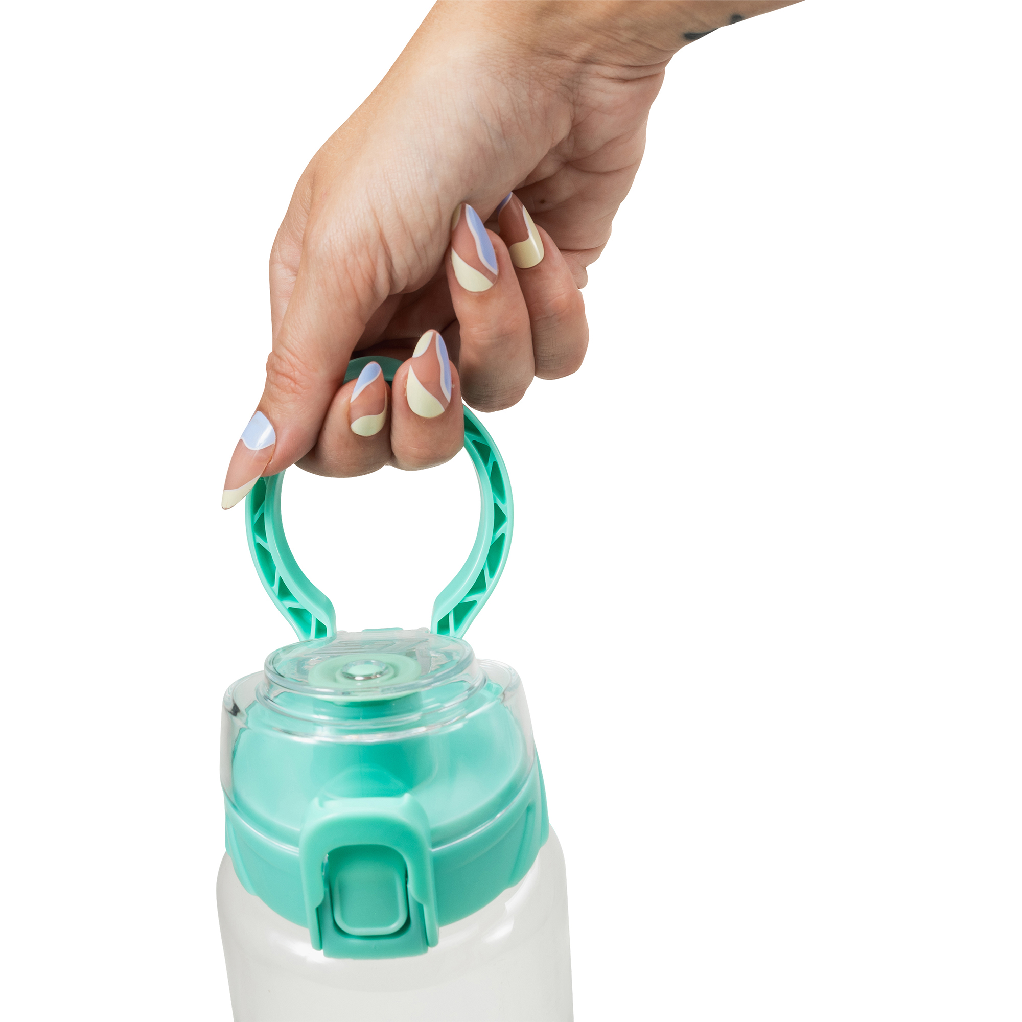 Cool Gear® Cylinder Bottle with Halo Lid - 32 Oz. 34