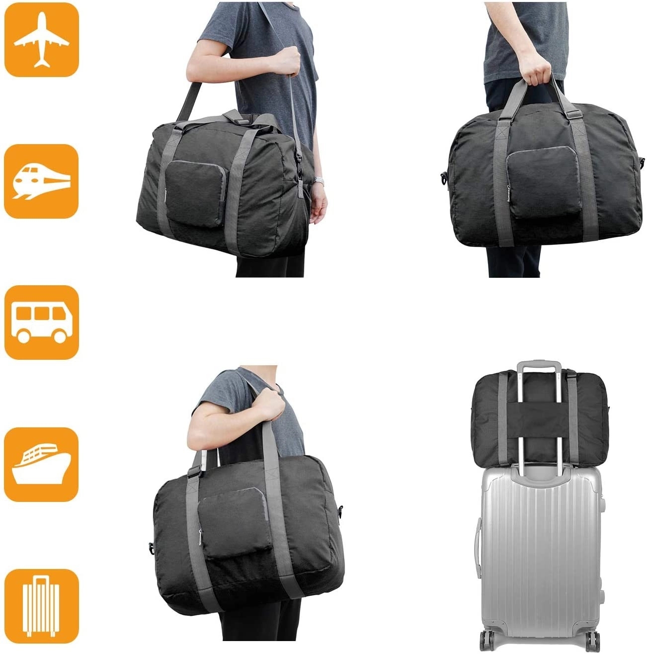 Water Resistant Foldable Travel Duffel Bag 3