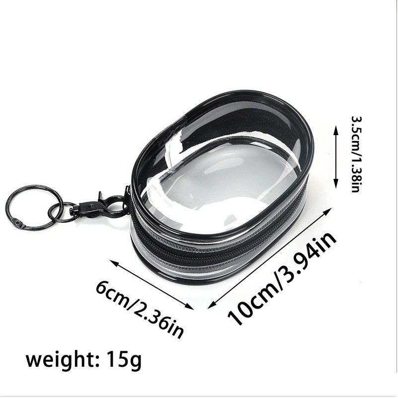 Macaron Transparent Zipper Pouch - Multifunctional PVC Storage Bag 1