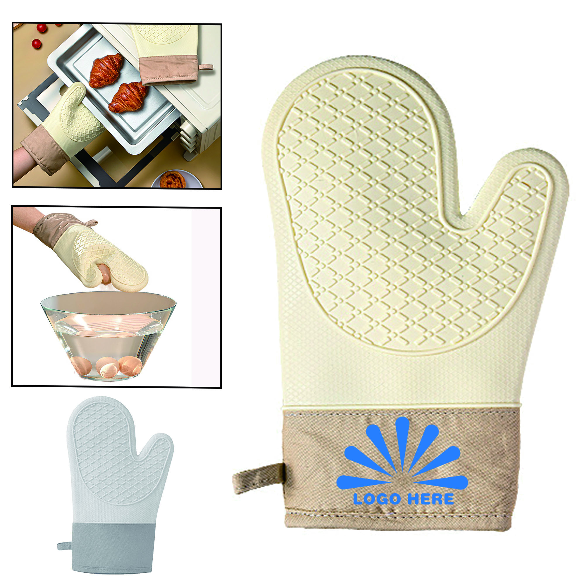 Full Color Anti-scalding Cooking Silicone Gloves 2