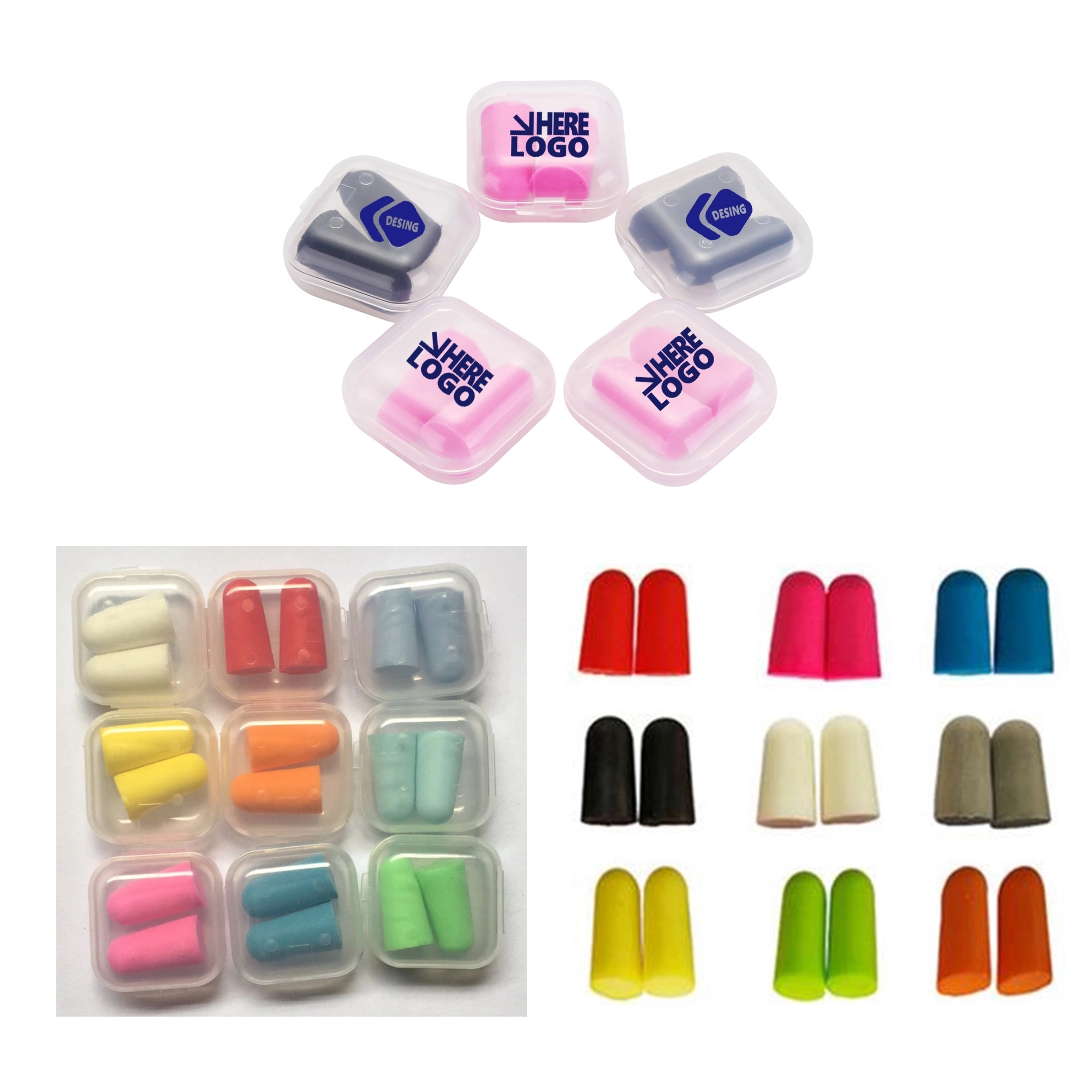 Soft Foam Ear Plugs In Case 3