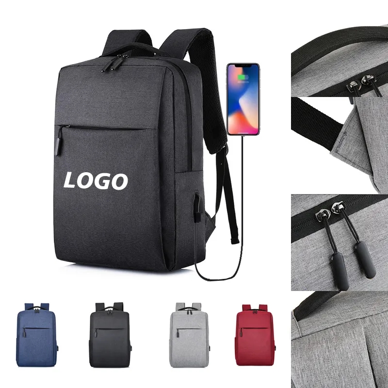Custom Laptops Backpack with USB Charging Port 2