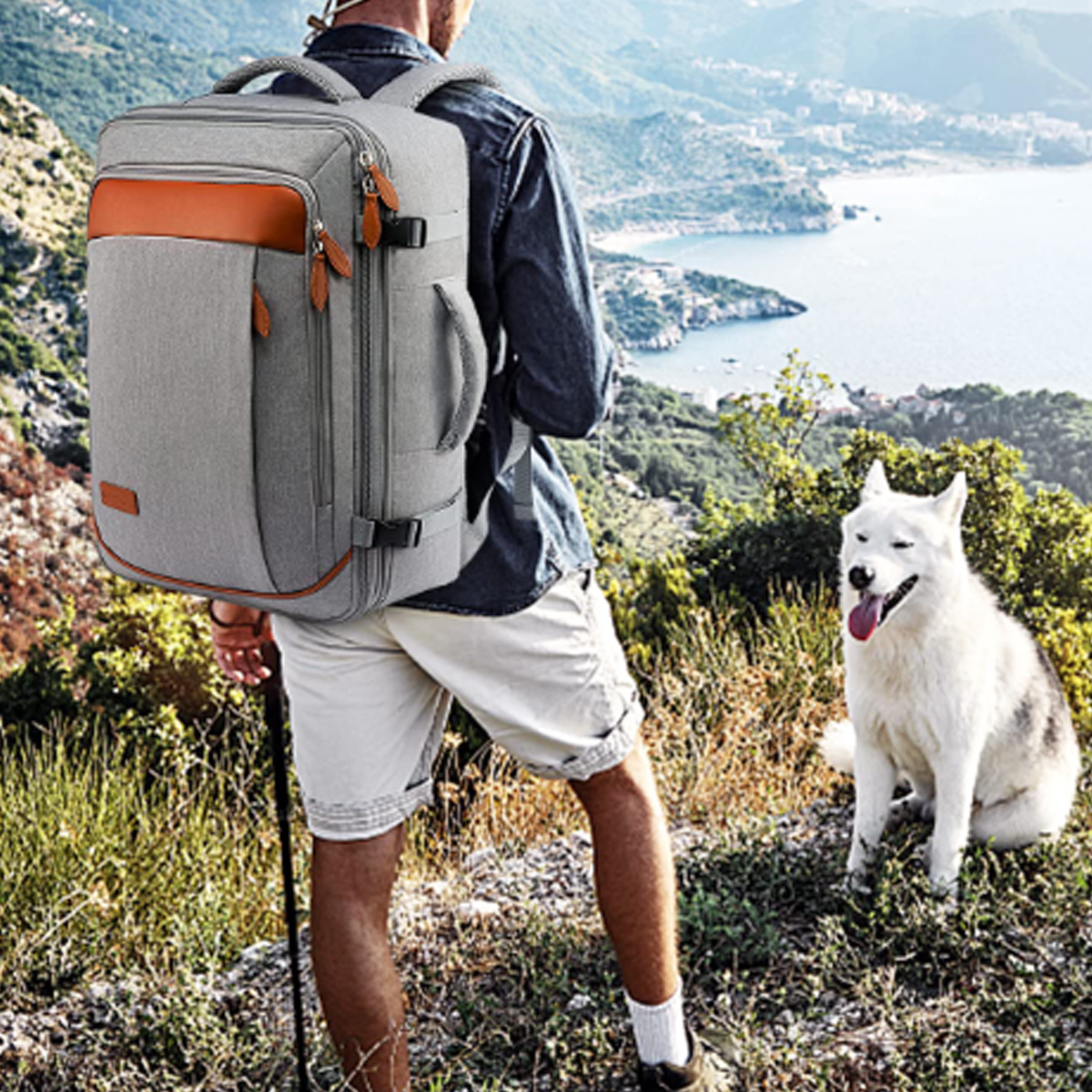 40L Expandable Travel Backpack with Organizer Cubes 6