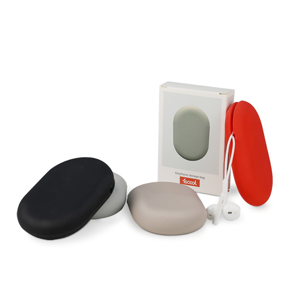 Portable Silicone Earphone Carrying Case Storage Bag 2