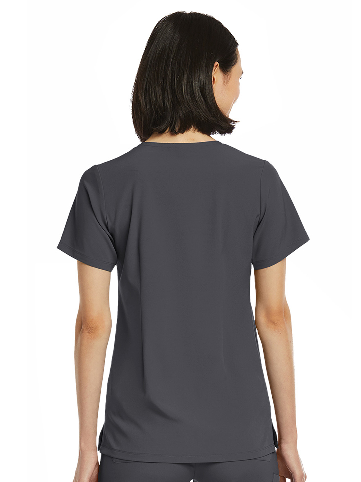 ScrubJoy Originals - Women's Fitted One-Pocket V-Neck Top 5