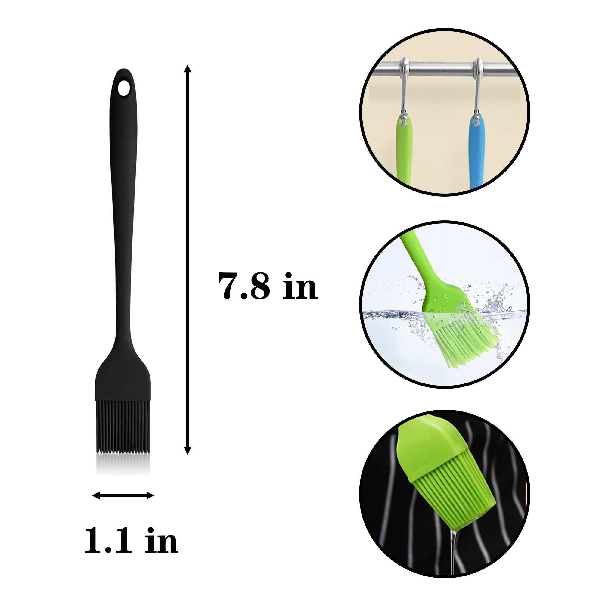 Portable Camping Silicone Grill Brush 4