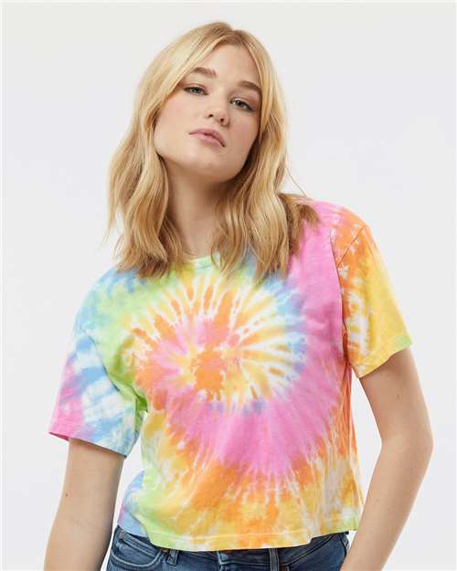 Women's Tie-Dyed Crop T-Shirt - 1050 32