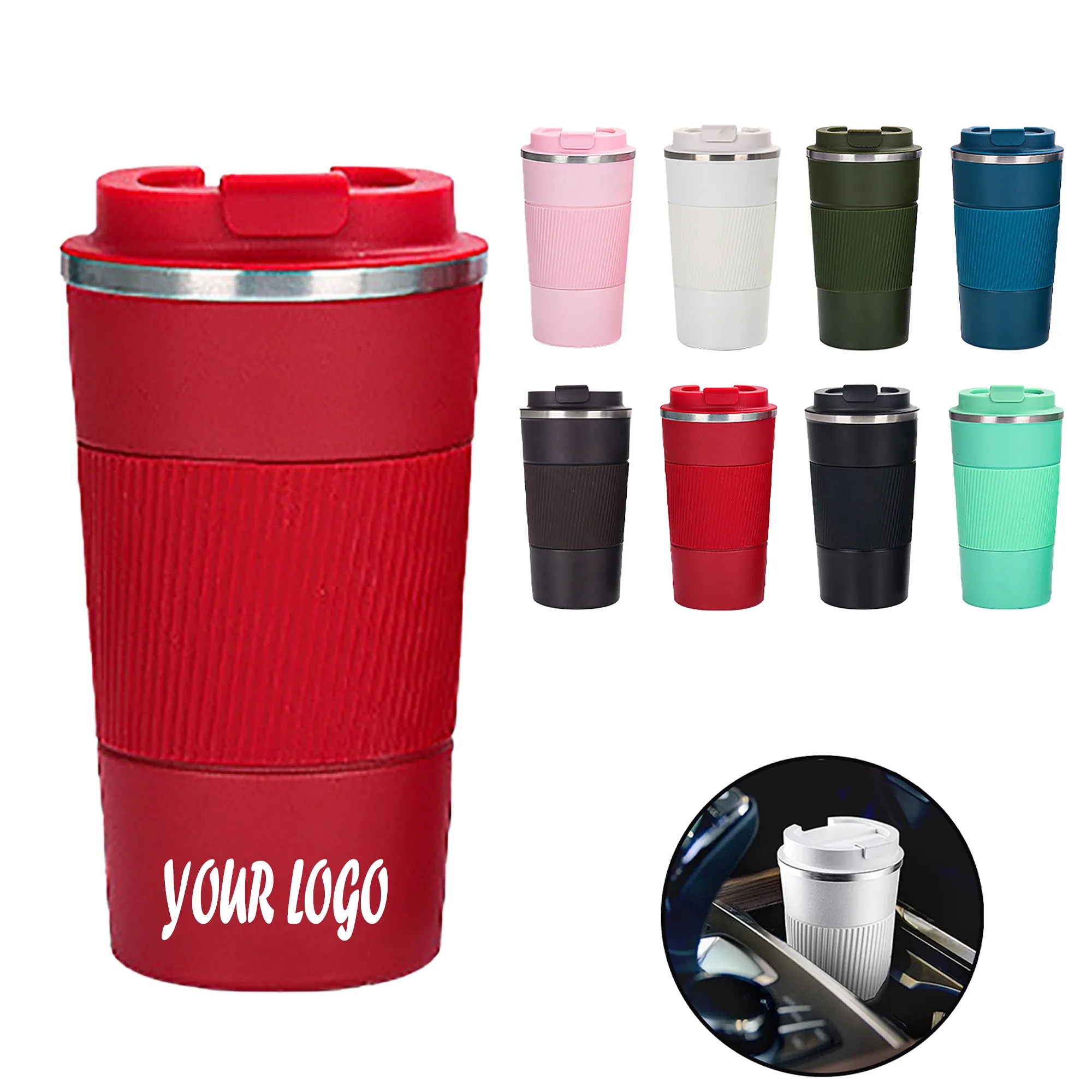 17 oz Travel Coffee Mug Non-Slip Insulated Cup 2