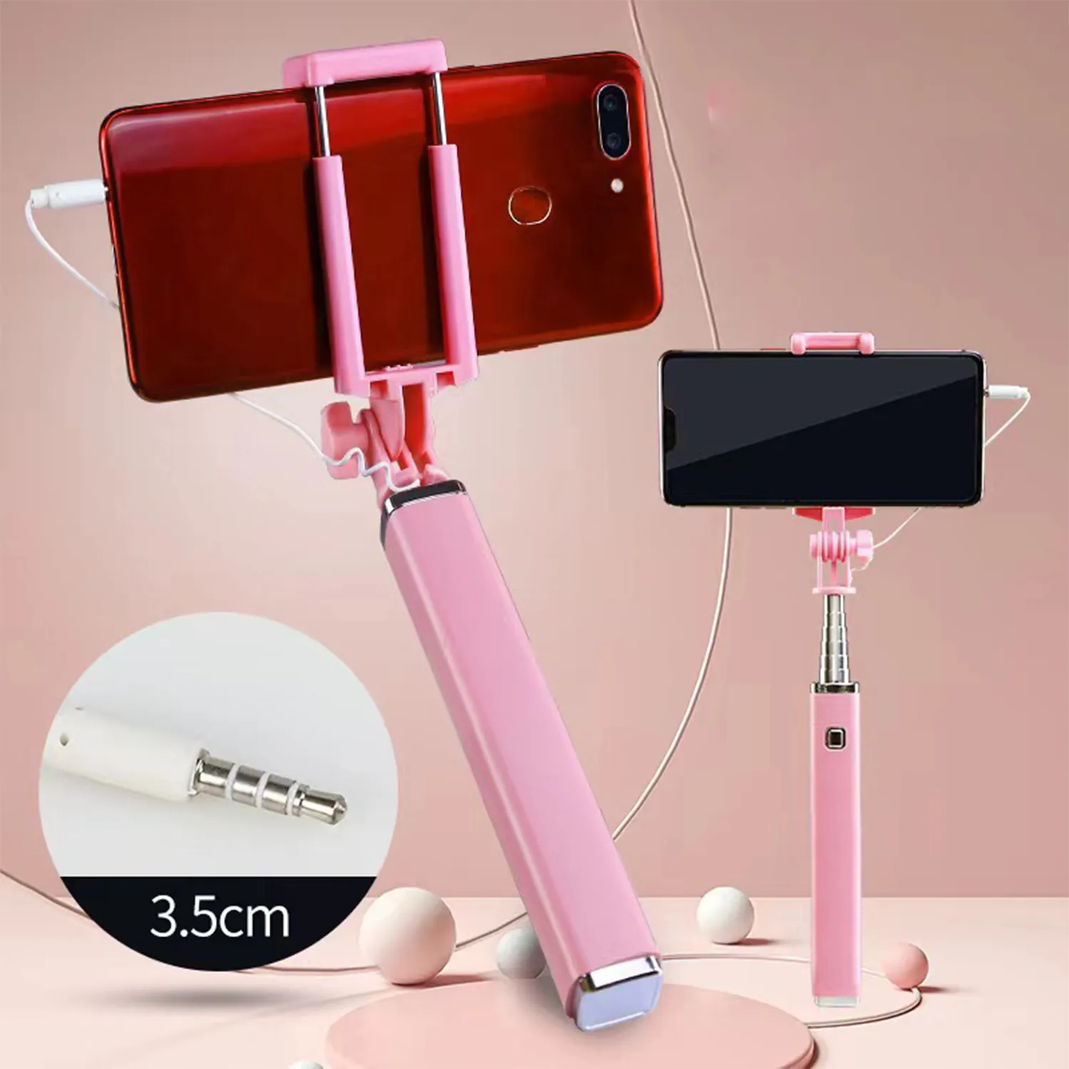 Android Apple Type-c Wire-Controlled Selfie Stick 6