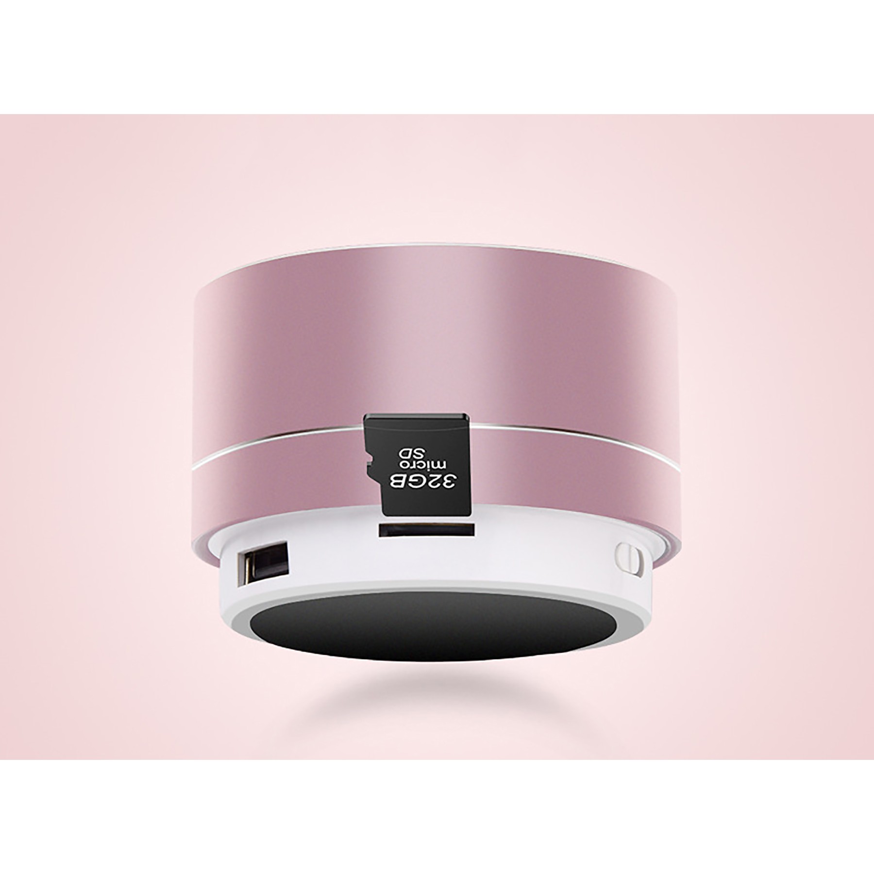 Round Mini Metal Wireless Bluetooth Speaker 3
