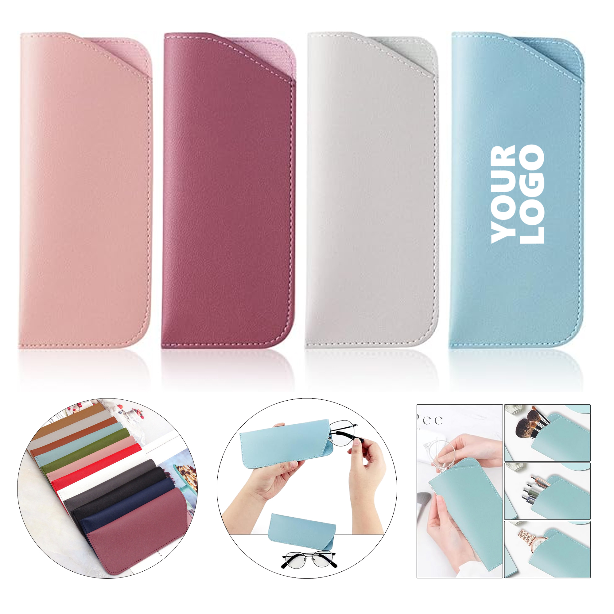Portable PU Eyeglass Pouch 3