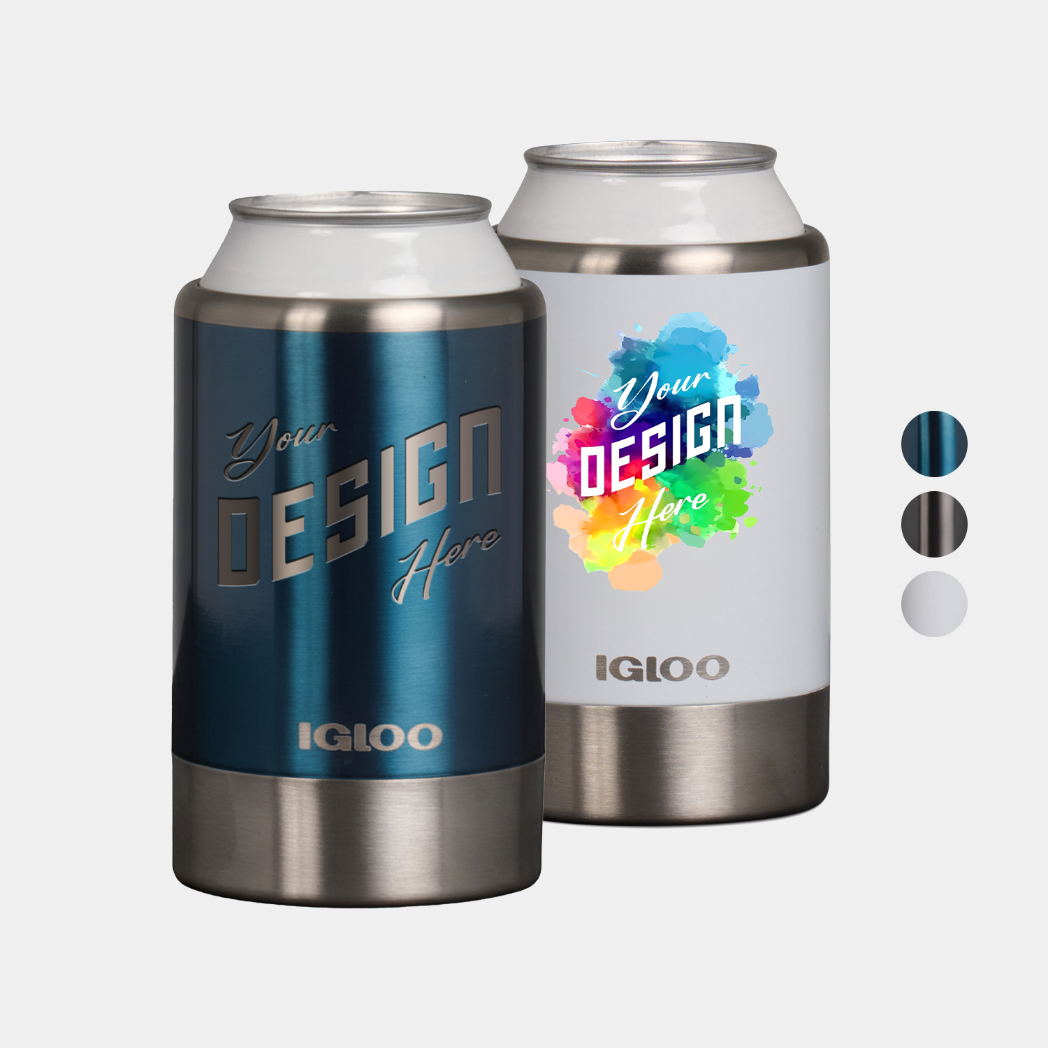 IGLOO 12 oz. Stainless Steel Coolmate Customizable Can Cooler 3