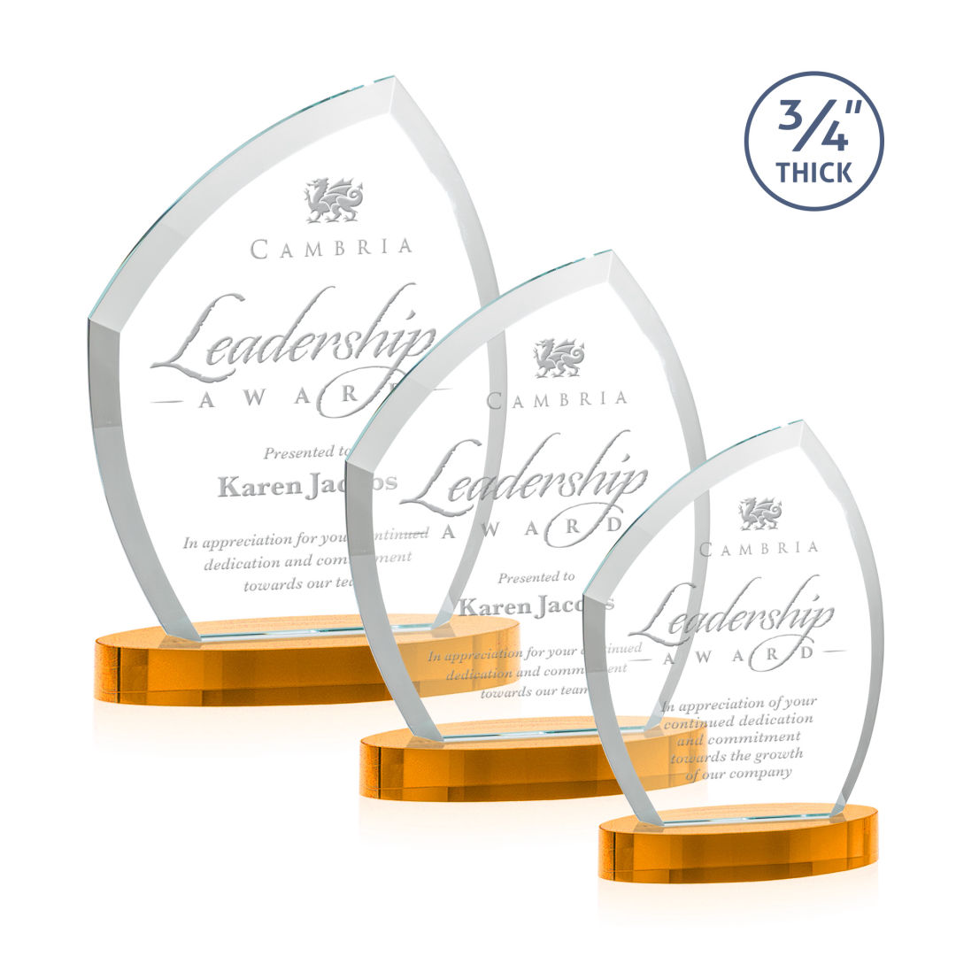 Daltry Award on Alberton Base - Amber