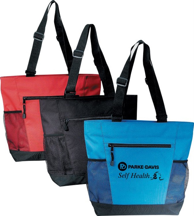 Poly Zippered Tote Bag 1