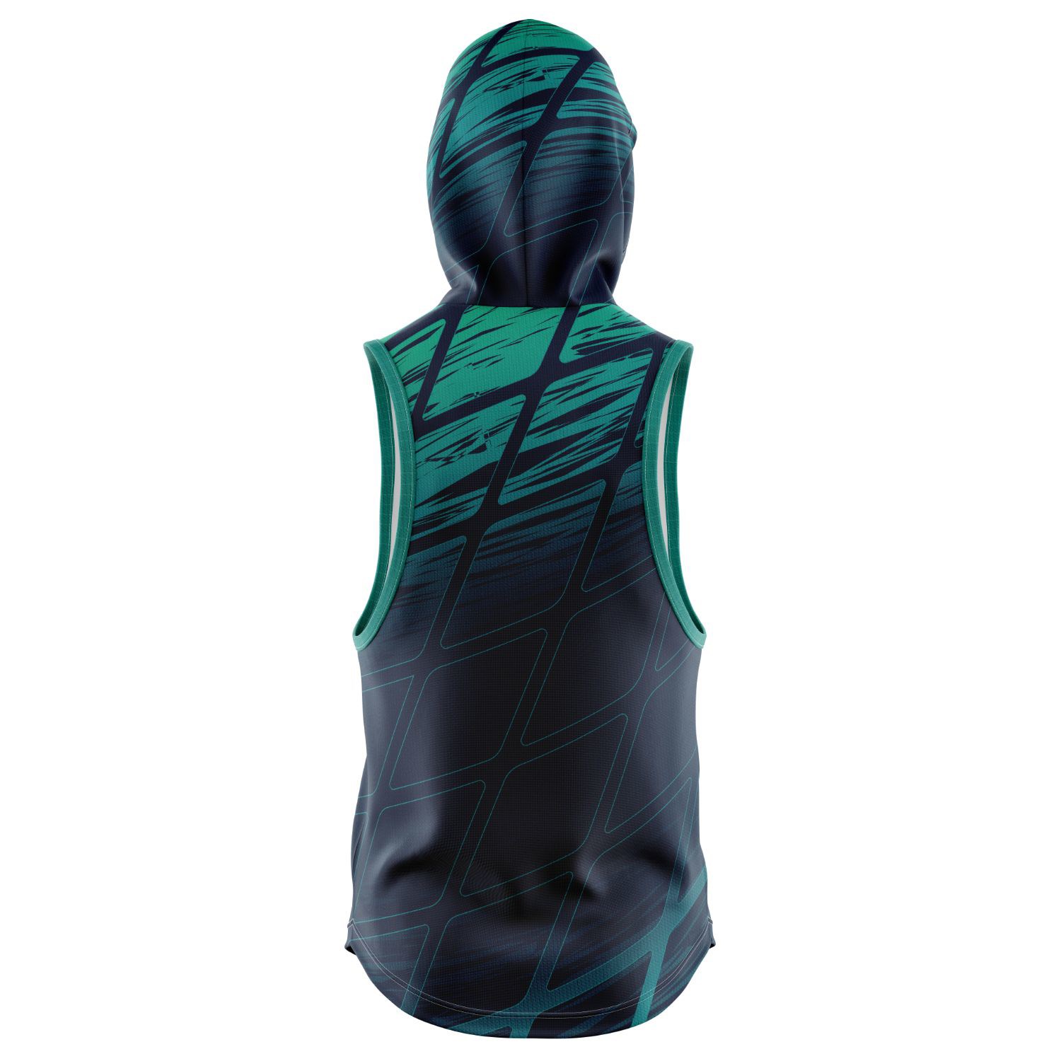 Men's 180 GSM Spandex Milk Silk Sleeveless Pullover Hoodies 2