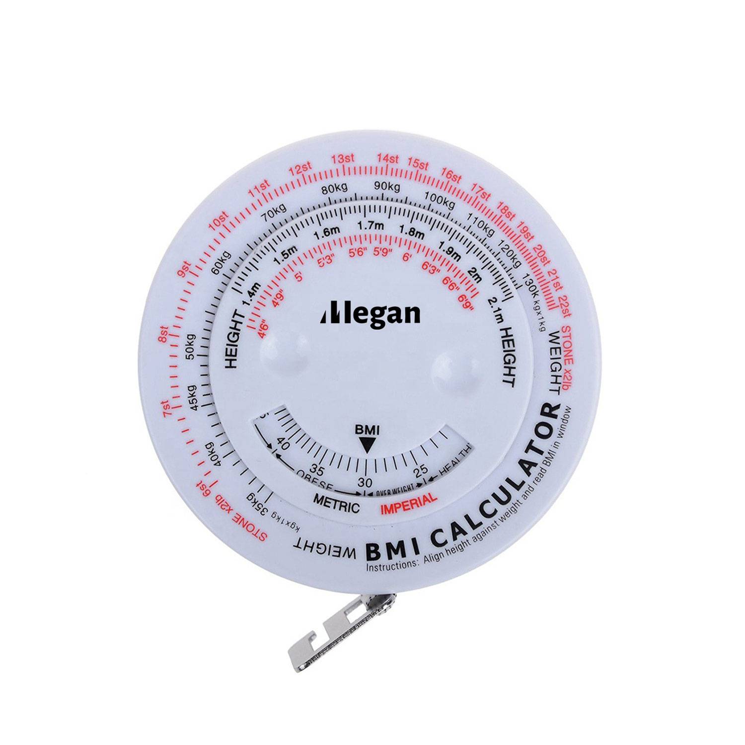 BMI Body Mass Lndex Measurement Stretch Plastic Tape