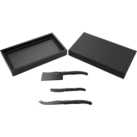 Modena Black Cheese & Serving Set 10