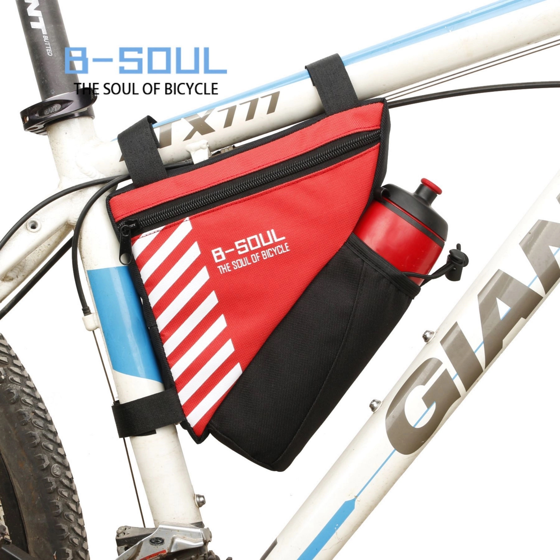 Bike Bag Tube Bicycle Saddle With Water Bottle Holder 7