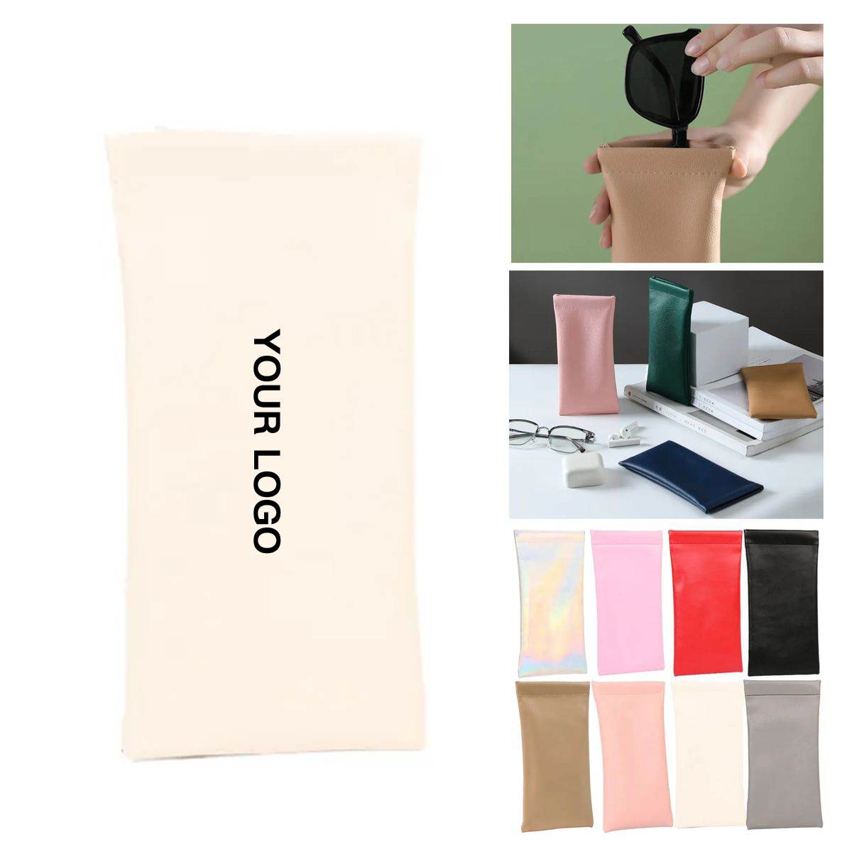PU Soft Dustproof Sunglasses Pouch 3
