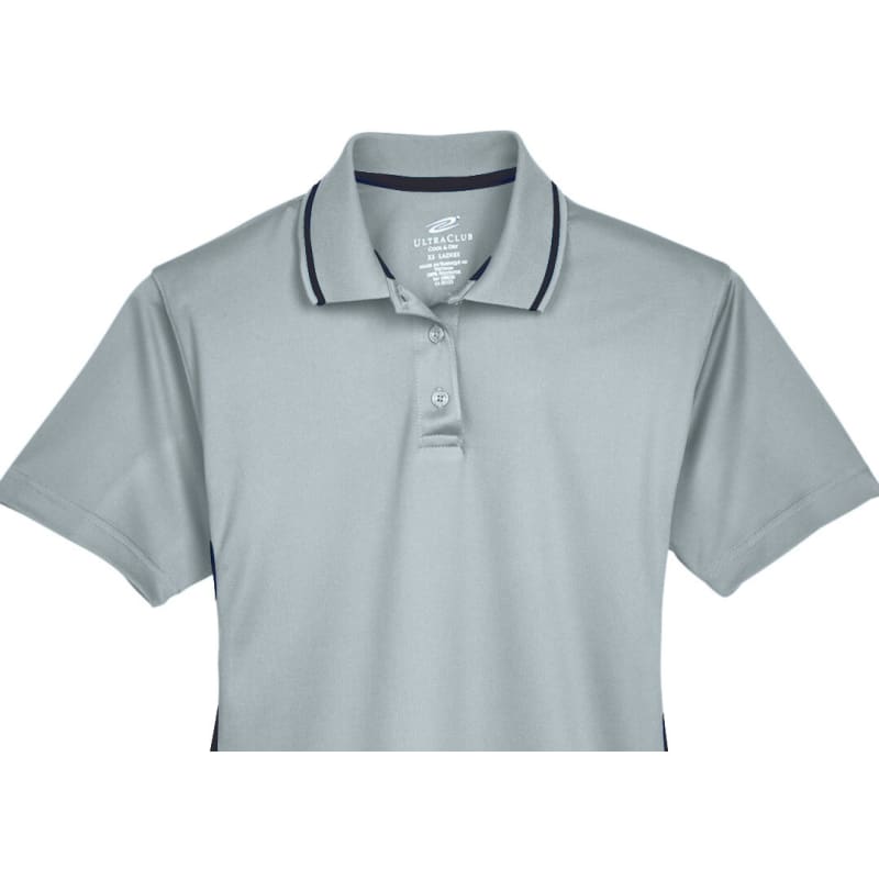 UltraClub Ladies' Cool & Dry Sport Two-Tone Polo 9