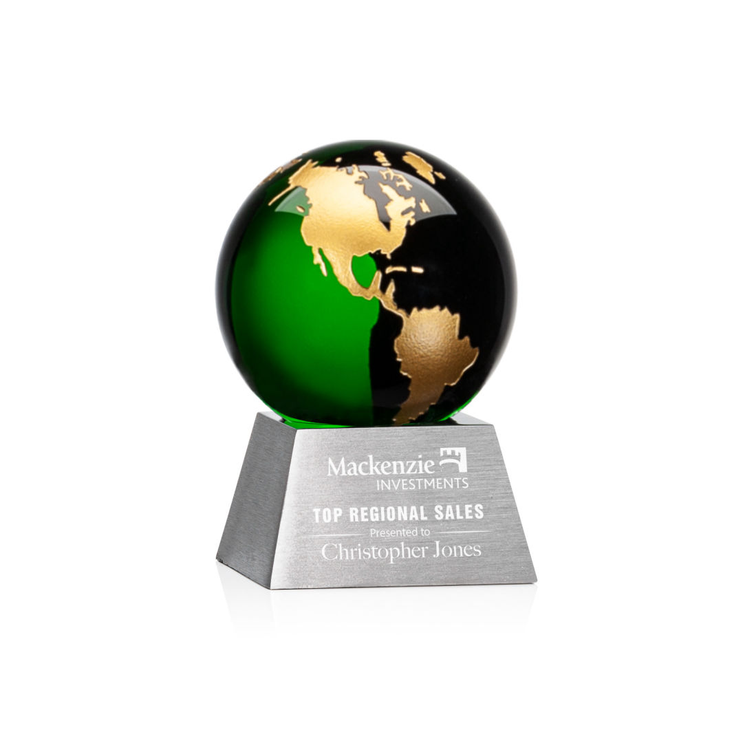 Ryegate Globe Award - Green/Gold 5