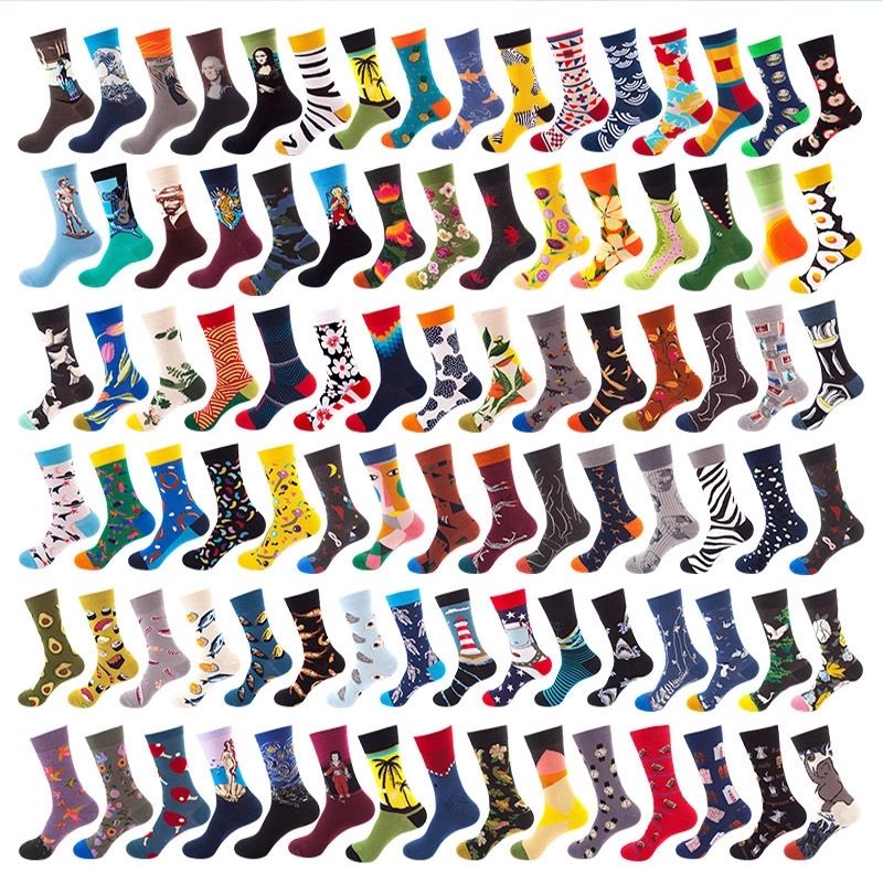 Jacquard Colorful Knee-High Adult Socks 3