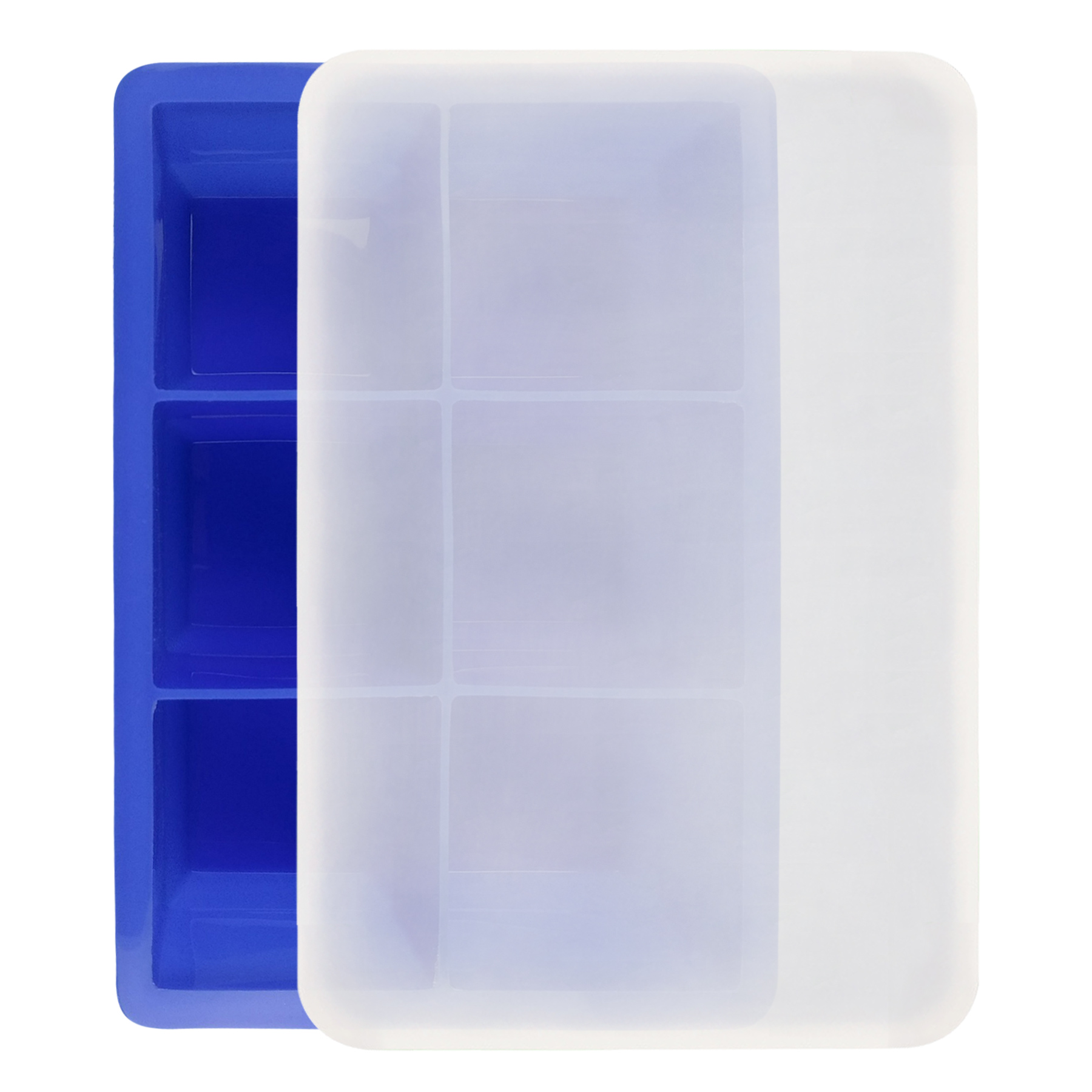 6 Flexible Silicone Ice Cube Trays 9