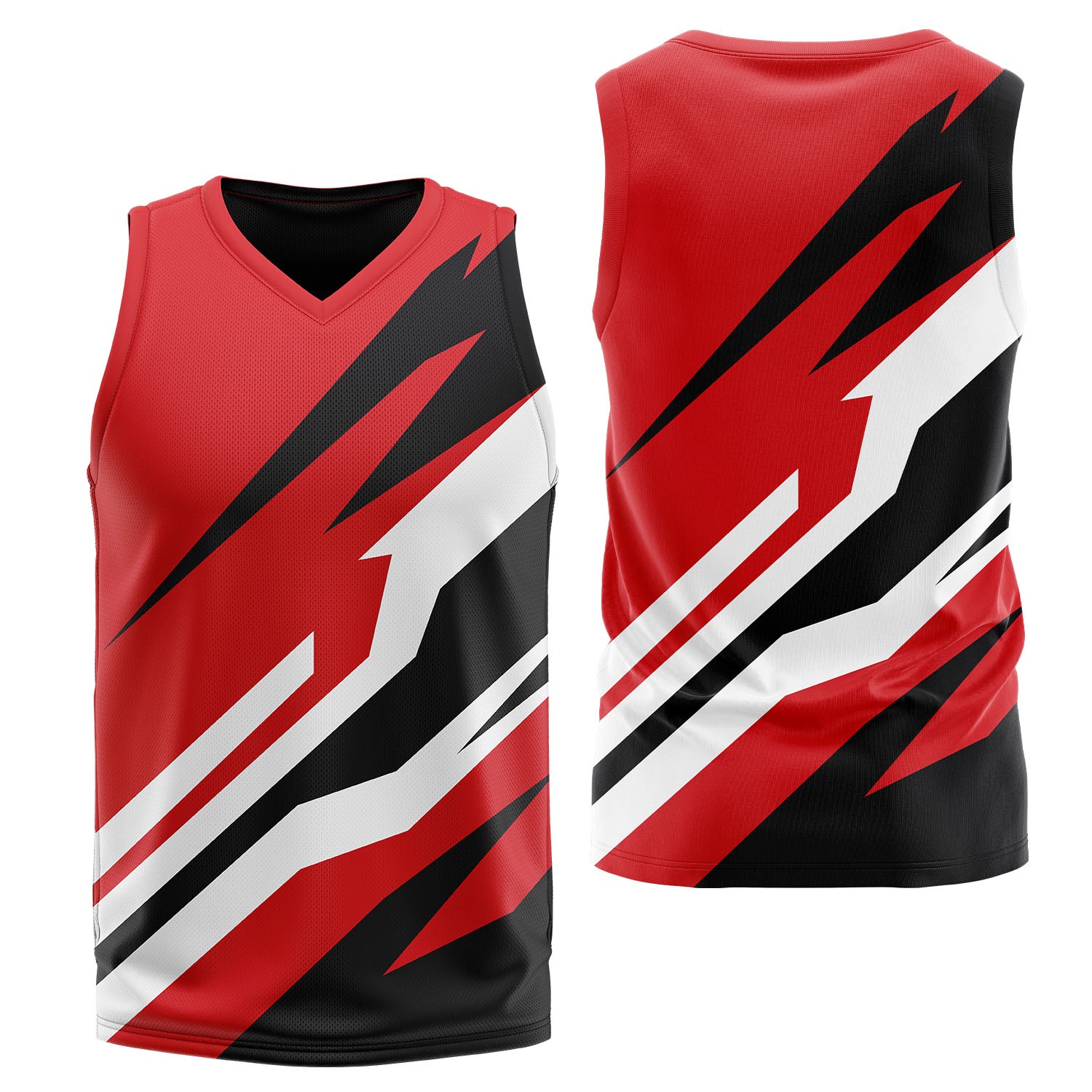 Unisex 160 GSM Football Mesh Custom Sublimated Performance Basketball V-Neck Tank 5
