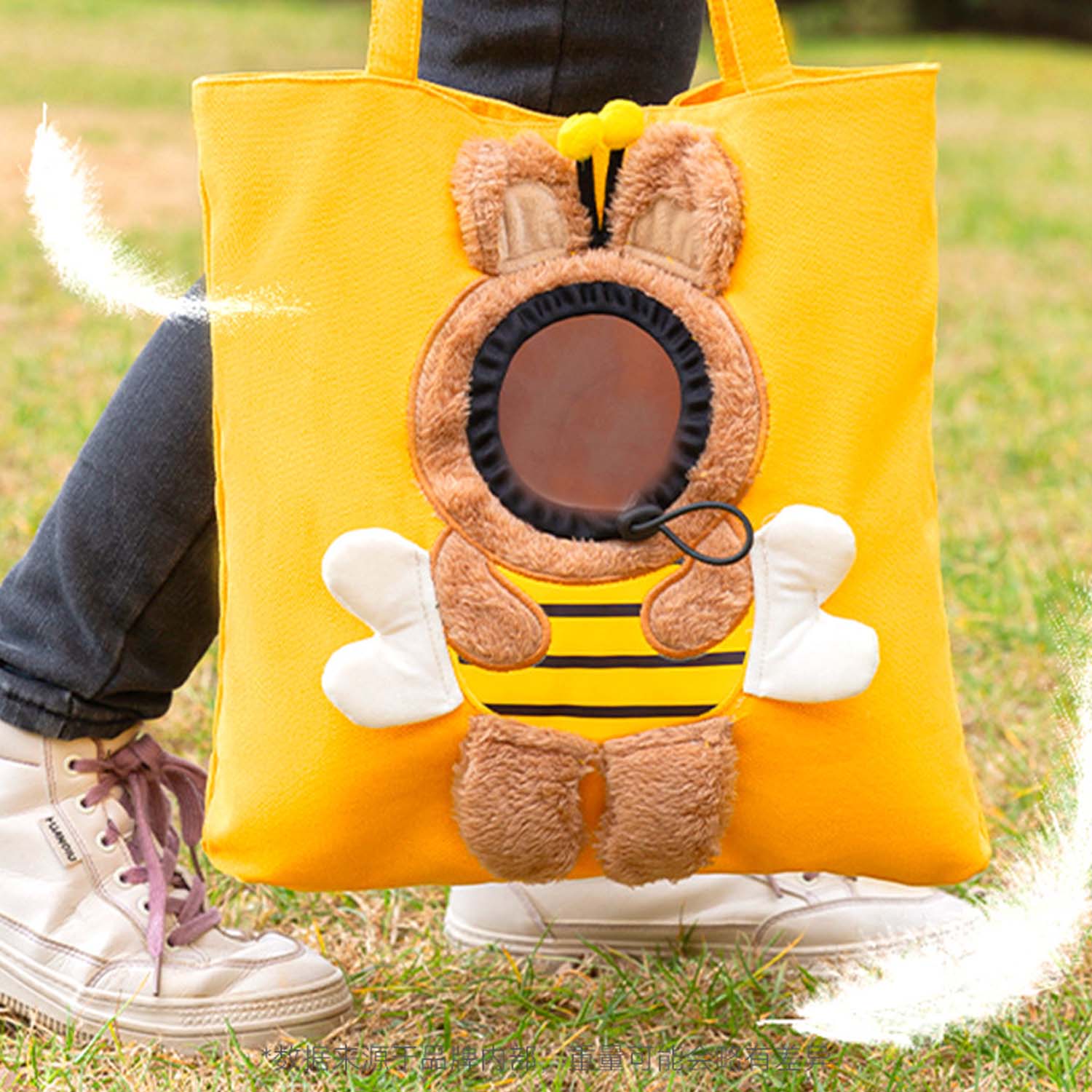 Outable Portable Single Shoulder Canvas Pet Bag 4