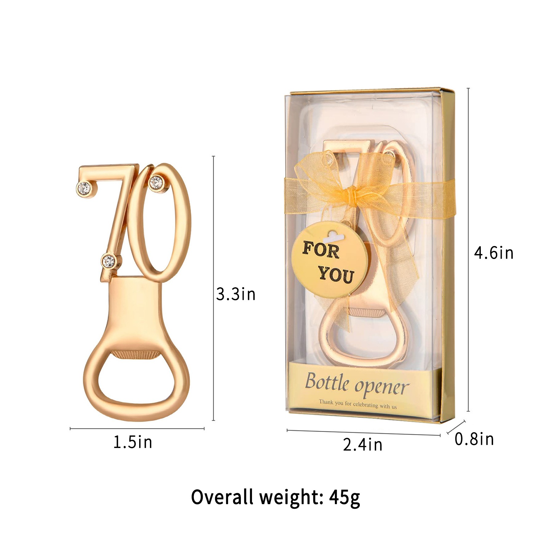 Digital Alloy Corkscrew Birthday Bottle Opener For Party Favors 6