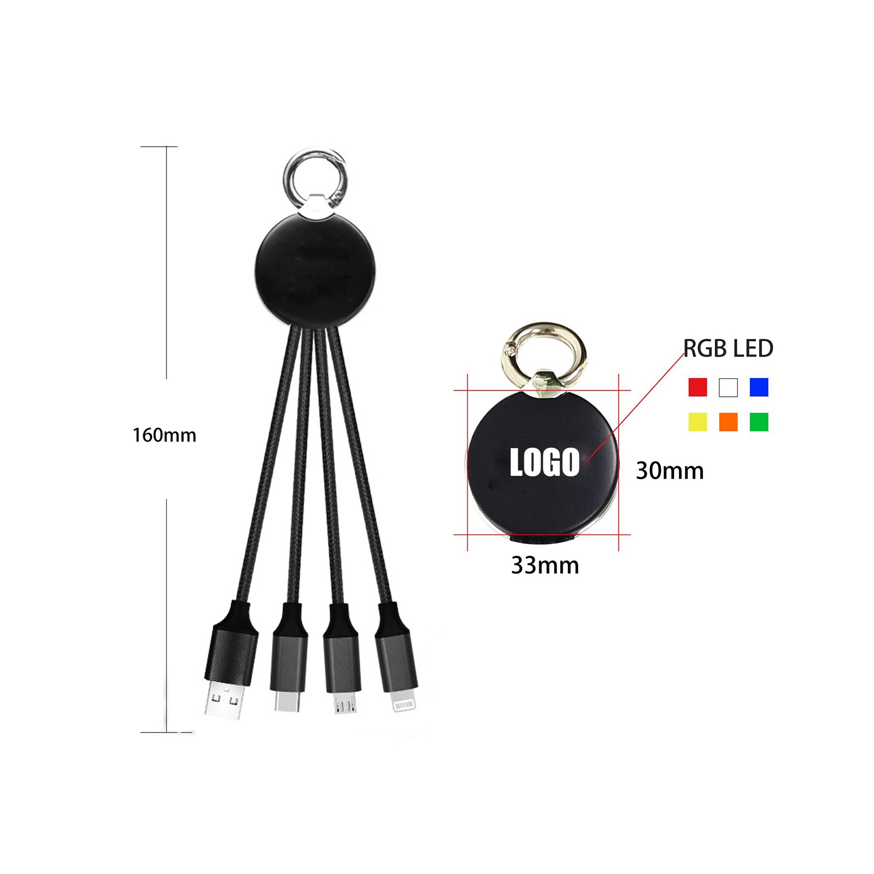 Multi Lighted Cables W/ Hook 2