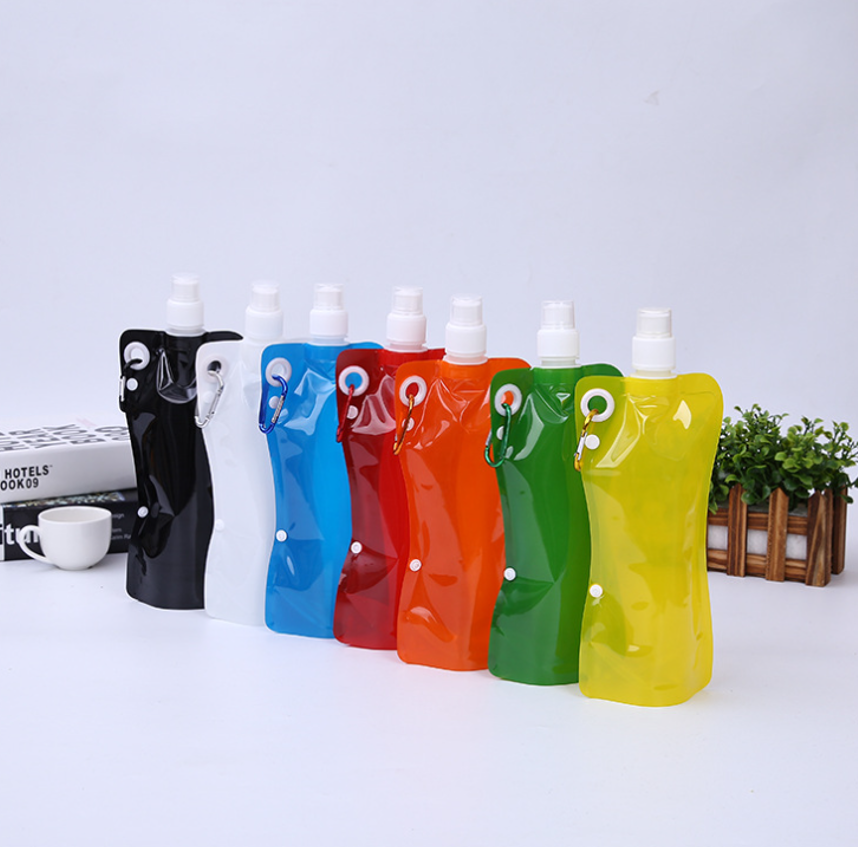 Foldable Water Bottle With Matching Carabiner 2