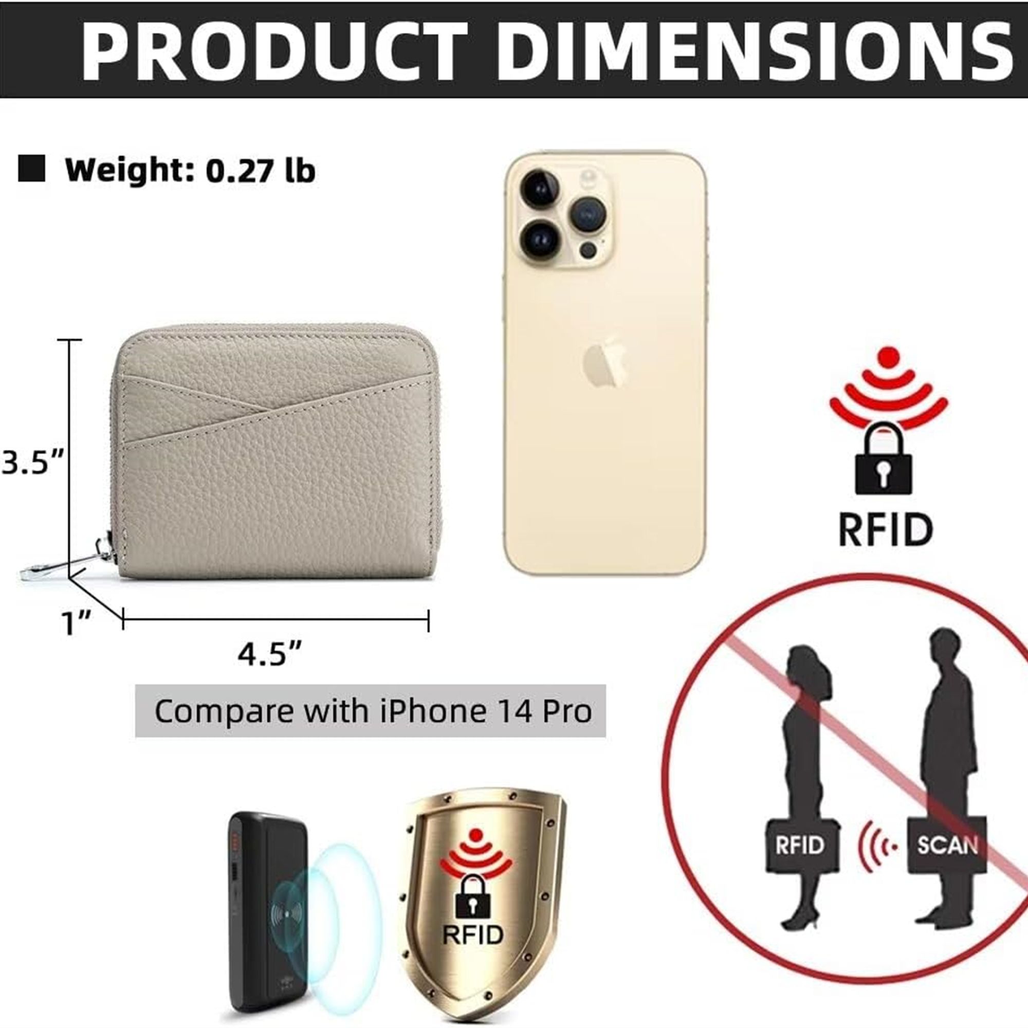 RFID Zipper Credit Card Holder 3