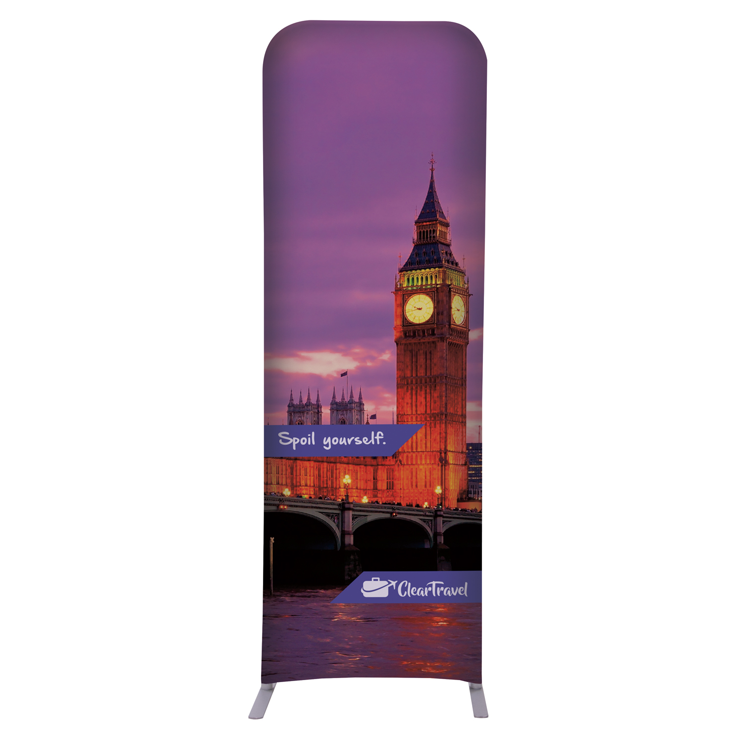2'W x 72"H EuroFit™ Straight Wall Kit (Recycled Polyester Knit) 13