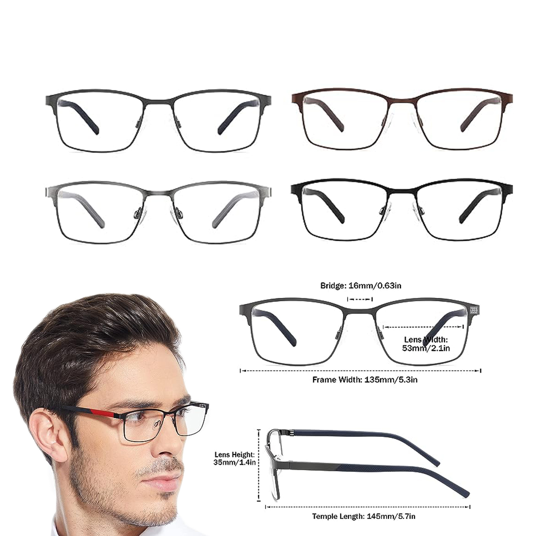 Men Anti UV Ray Anti Eye Strain Anti Glare Reading Glass